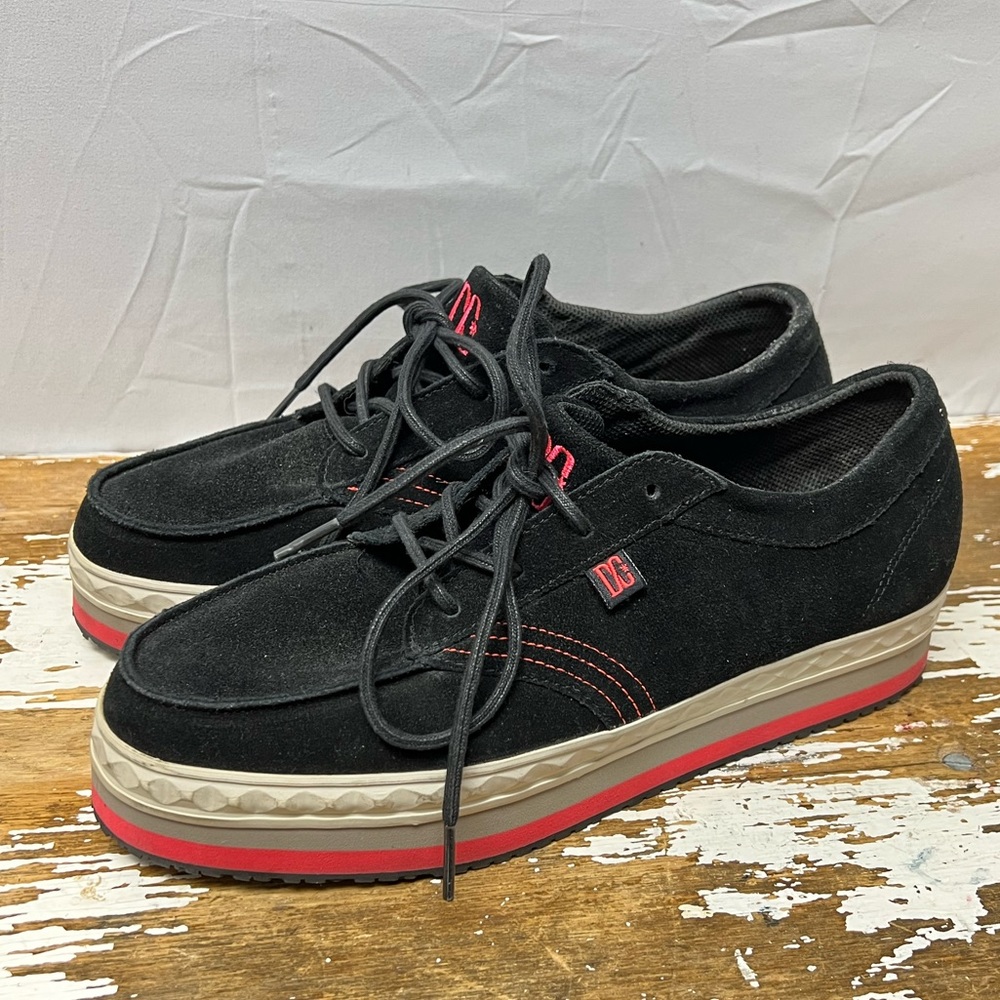 DC Creeper Low Top Black Suede Skateboard Shoe